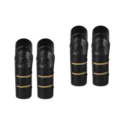 4Pièces Garde-Genoux Chauds Imperméables Noir Usage Hivernal 2