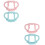4Pièces Poignées Bébé Silicone Usage Lait Ergonomique 5
