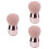 3Pièces Pinceaux Poudre Rose Forme Champignon Outils 6