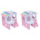 2Pièces Cage Double Bois Rose Résistance Hamster Usage 2