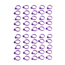 100St Paarse Silicone Ring Voor Icing Bag Sealing, Duurzaam En