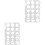 2Pièces Support Rangement Vinyle Clair 15 Trous Pour Rouleaux 3
