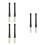 6Pièces Baguettes Jazz Plastique Rétractables Multi Usage Pratique 8