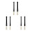 6Pièces Baguettes Jazz Plastique Rétractables Multi Usage Pratique 9