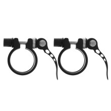 6Pièces Colliers Fixation Vélos Noir Rapide