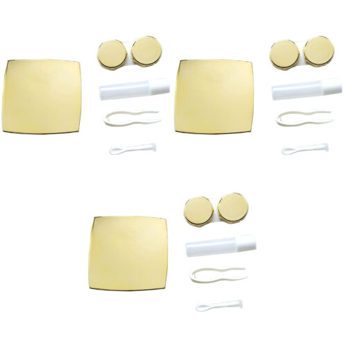 3Pièces Porte-Lentilles Élégant Or Avec , 2