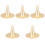5Sets Goldfarbene Kegelform Für DIY 3
