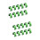 20Pièces Boucle De Serrage C Vert Aluminium Pour Câbles 3