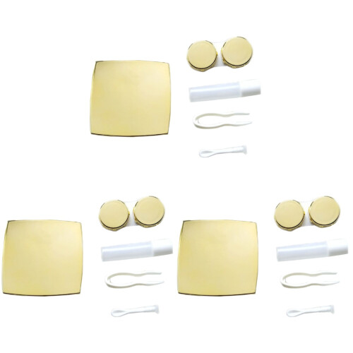 3Pièces Porte-Lentilles Élégant Or Avec , 1