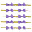 300Pièces Attaches Violet Élégantes En Forme De Nœud Pour 1