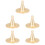 5Sets Goldfarbene Kegelform Für DIY 6
