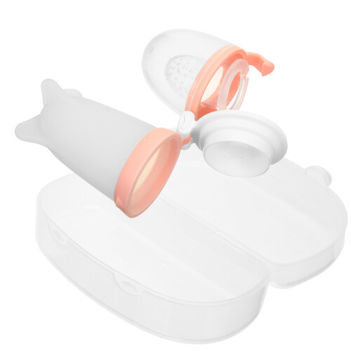 2Pcs Infant Medicine Pacifier Feeder Safe Silicone Feeding Tool 2