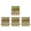40Pièces Mini Coffrets Dorés Décorations Pour Bureau 6