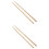 4Pièces Baguettes Percussion Bois Solide Multifonction Marron Clair 7