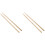 4Pièces Baguettes Percussion Bois Solide Multifonction Marron Clair 4