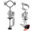 2Pcs Electric Drill Rack Silver Adjustable Vise Storage Holder 7