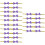 300Pièces Attaches Violet Élégantes En Forme De Nœud Pour 6