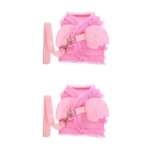 2Pièces Pull Rose Pour Chat Petit Ange Tendance 1