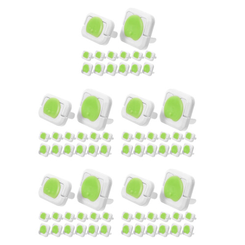 120Pcs Plastic Outlet Plug Covers Baby Proof Socket Protectors Green 2