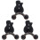 3Pièces Instruments Guitare Violin Ukulélé Café Pratique 2