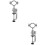 2Pcs Electric Drill Rack Silver Adjustable Vise Storage Holder 5