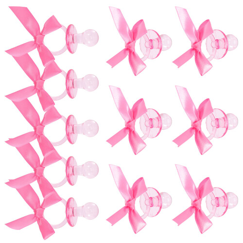 60Pièces Sucettes Bébé Rose Accessoires Décor Bébé 1