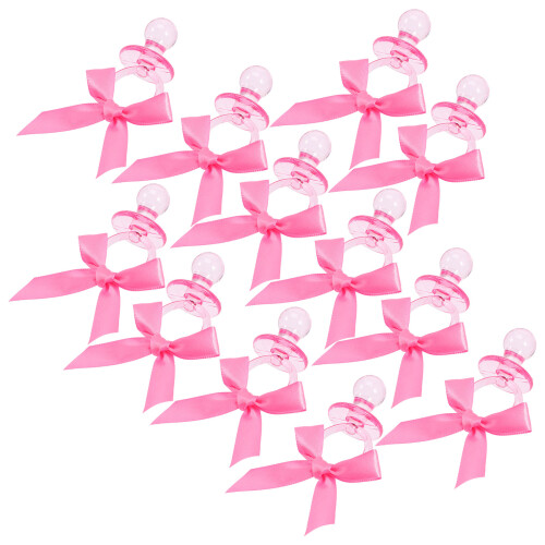 60Pièces Sucettes Bébé Rose Accessoires Décor Bébé 2