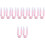 10Ensembles Ornement Oreilles Rose Conception Amusante 5