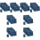32Pcs Blue Documents Covers Stylish Paper Certificate Award Holders 7