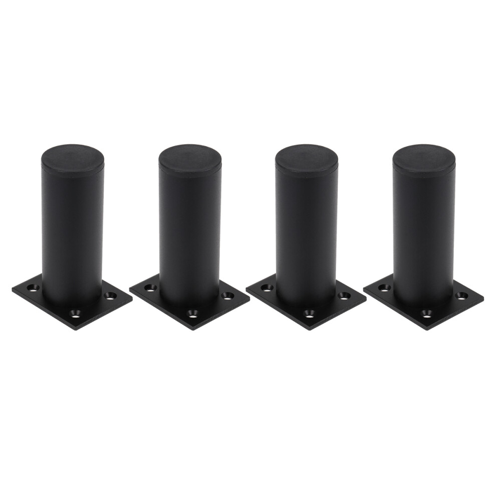 12Pcs Black Furniture Support Legs Stable Sofa Cabinet And Table Feet 3623508465491