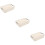 3Pcs White Plastic Storage Basket Sturdy Kitchen Bathroom Storage Bin 10