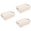 3Pcs White Plastic Storage Basket Sturdy Kitchen Bathroom Storage Bin 8