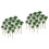 2 Sets Home Decor Artificial Coconuts Diorama Accessories Faux Trees 3