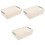3Pcs White Plastic Storage Basket Sturdy Kitchen Bathroom Storage Bin 5