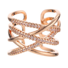 3Pcs Women Ring Rose Gold Chic Finger Rings for Weddings and Events