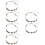 6Pièces Accessoires Pied Mode Multi Couleurs Ajustable 5