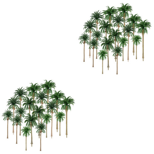 2 Sets Home Decor Artificial Coconuts Diorama Accessories Faux Trees 1