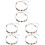 6Pièces Accessoires Pied Mode Multi Couleurs Ajustable 2