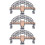 3Pcs Grey Toy Train Decorative Accessory 8