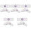 100Pcs Uv Testing Cards White Paper for Uva Rays Meter and Device Use 5