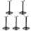 5Pièces Support Casque Bureau Noir Élégant 2