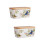 2 Pcs Ceramic Butter Box Container For Fridge Rustic Dish With Lid 6