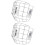 2Pcs Durable Silver Mask Multi-Sport Baseball Safety Gear 7