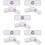 100Pcs Uv Testing Cards White Paper for Uva Rays Meter and Device Use 9