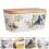 2 Pcs Ceramic Butter Box Container For Fridge Rustic Dish With Lid 7