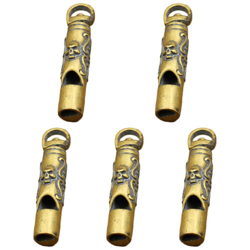 5Pcs Delicate Whistle Keychains for Party and Survival 2