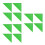 12Pcs Triangle Table Corner Cushions Green ABS Durable Protection 8