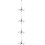 4pcs Model Chandelier Lamp Post Abs Branches 8