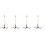 4pcs Model Chandelier Lamp Post Abs Branches 5