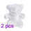 2pcs White Polystyrene Bear Shape For Crafts Diy Valentines Day Gift 1